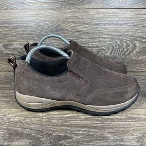 L.L. Bean Comfort Mocs Brown Suede Moccasins Shoes (05330) Women's 9.5